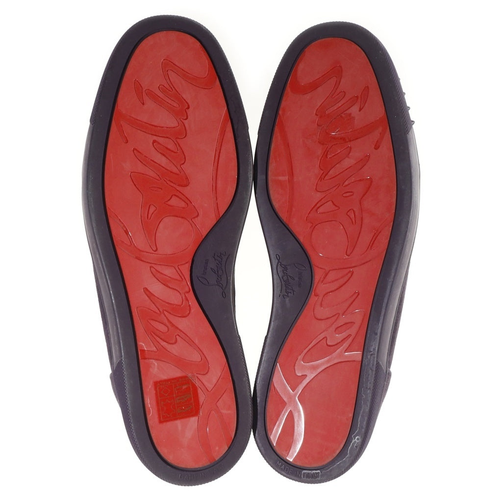CHRISTIAN LOUBOUTIN(クリスチャンルブタン) Spikes Cap-Top Suede Sneakers スパイク スエード ハイカットスニーカー パープル