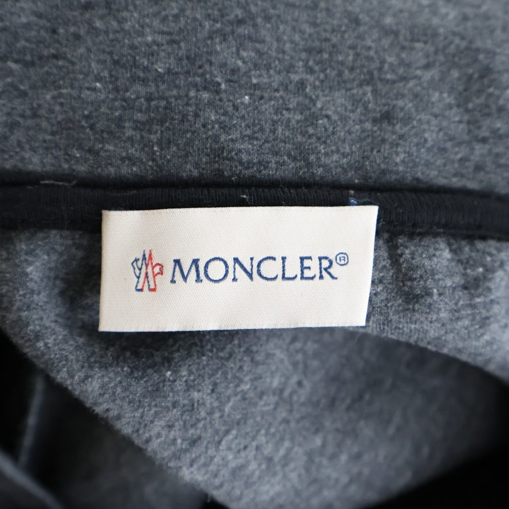 MONCLER(モンクレール) 19AW MAGLIA UNIV E20918046850 V8066 マグリア フロントロゴ プルオーバーパーカー フーディ グレー