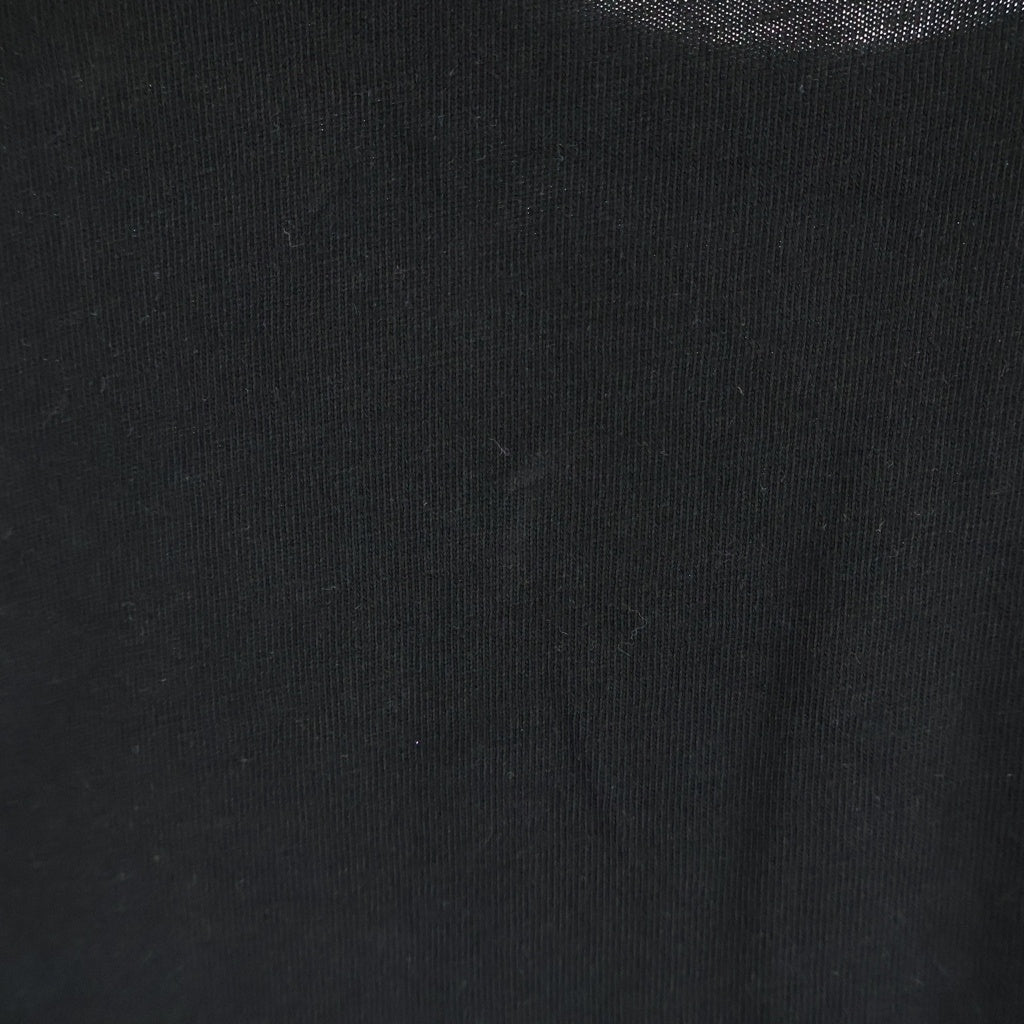 MONCLER(モンクレール) MAGLIA T-SHIRT フロントロゴ刺繍 クルーネック長袖Tシャツカットソー ロンT ブラック G20918D00002