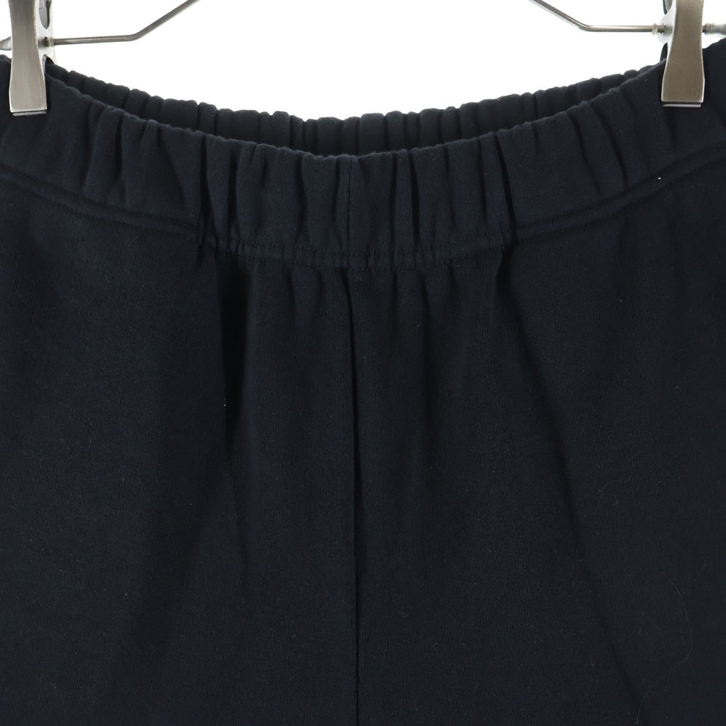 CHROME HEARTS(クロムハーツ) Y NOT GYN U PAPER JAM 3セメタリークロスレザーパッチスウェットハーフパンツ ショーツ ブラック