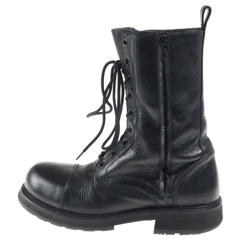 BALENCIAGA(バレンシアガ) Truck Lace-Up Boots カーフスキン トラック レースアップブーツ ブラック 844925
