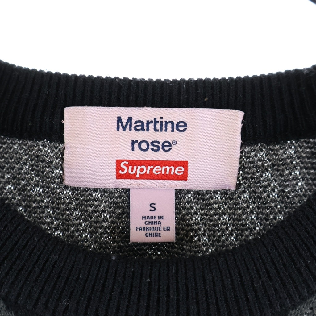 SUPREME(シュプリーム) 24AW ×Martine Rose Sweater マーティンローズ クルーネックニットセーター グレー