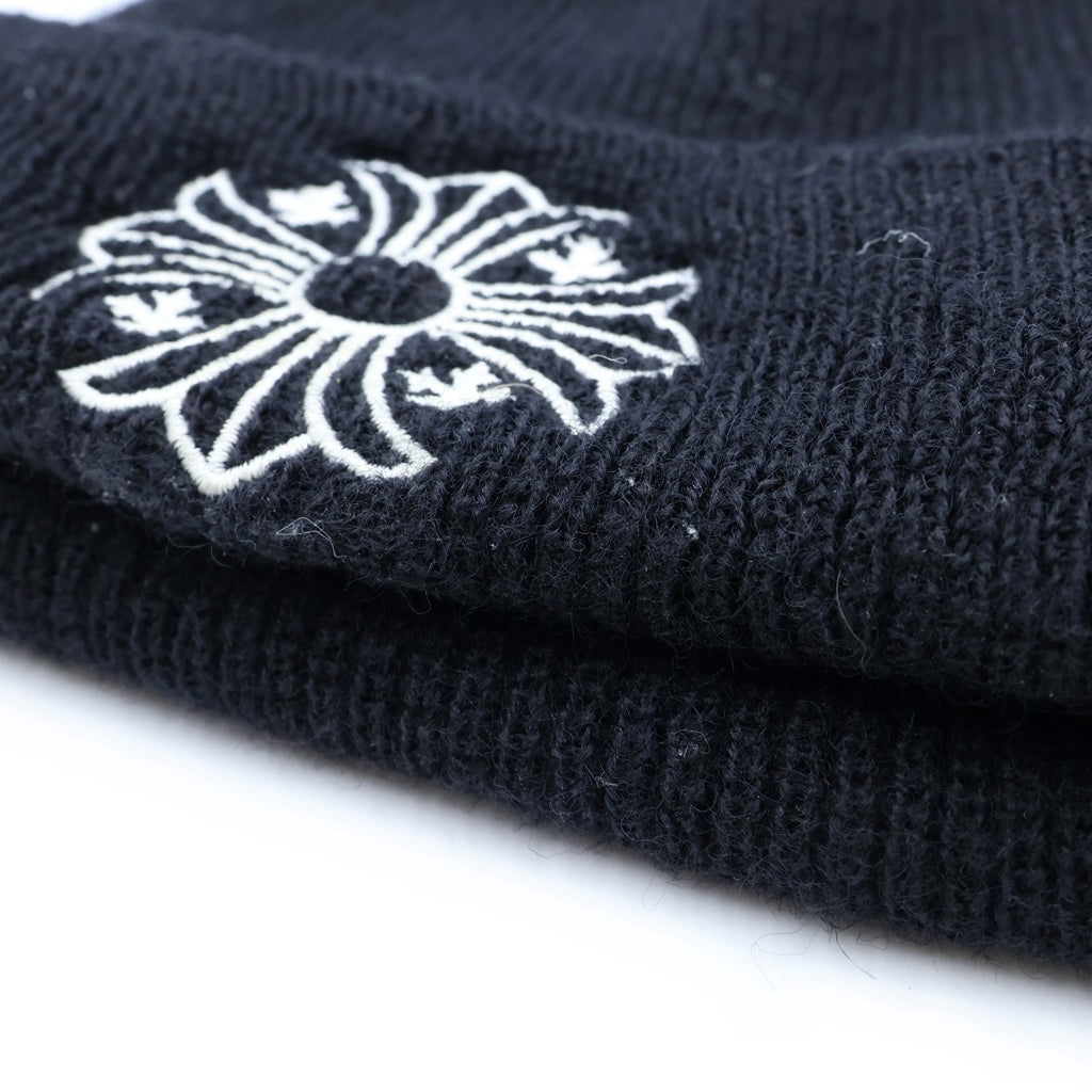 CHROME HEARTS(クロムハーツ) WOOL WATCH CAP CHプラス 刺繍ウールニットビーニー 帽子 ブラック