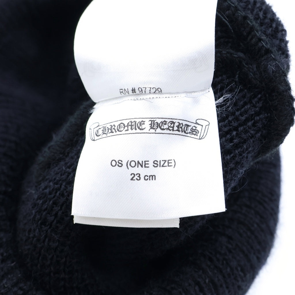 CHROME HEARTS(クロムハーツ) WOOL WATCH CAP CHプラス 刺繍ウールニットビーニー 帽子 ブラック