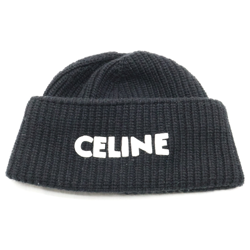 CELINE(セリーヌ) 22AW Embroidered Beanie In Ribbed Wool フェルト