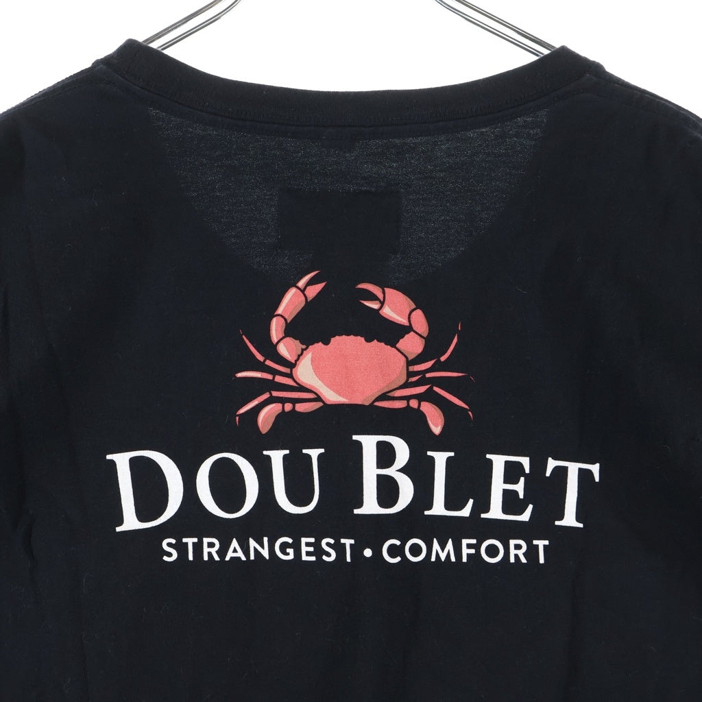 doublet(ダブレット) 20AW FAMI TShirt クルーネック半袖Tシャツカットソー ブラック 20AW88WM05