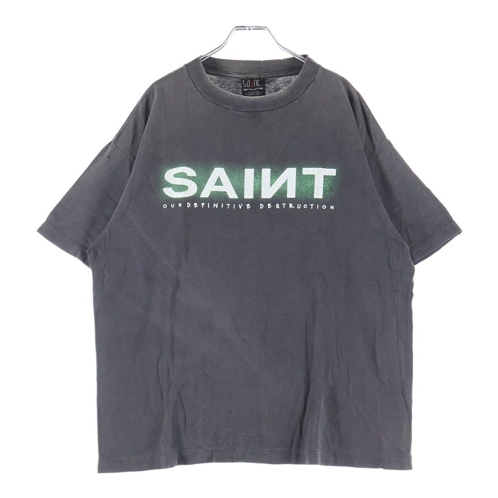 SAINT MICHAEL(セントマイケル) 24AW SS TEE クルーネック半袖Tシャツカットソー グレー SM-YS1-0000-001