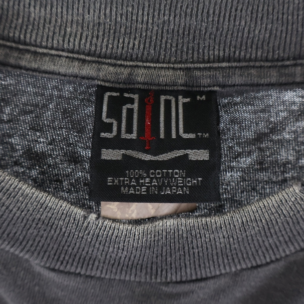 SAINT MICHAEL(セントマイケル) 24AW SS TEE クルーネック半袖Tシャツカットソー グレー SM-YS1-0000-001