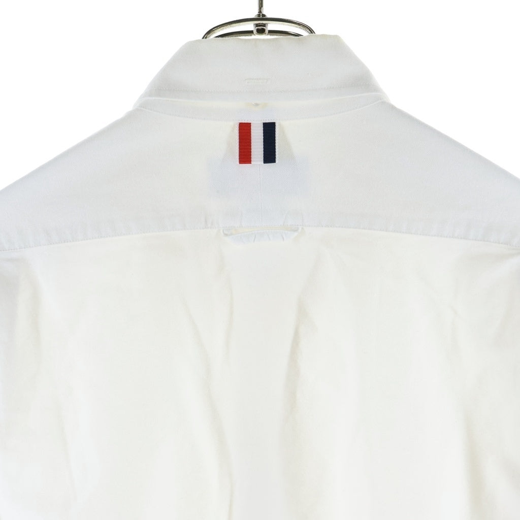 THOM BROWNE(トムブラウン) オックスフォード エラスティックシーム 長袖ボタンダウンシャツ ホワイト MWL270A-00139100