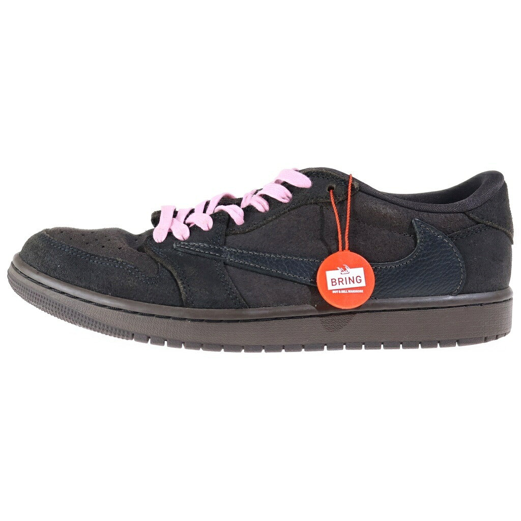 NIKE(ナイキ) ×TRAVIS SCOTT AIR JORDAN 1 LOW OG SP VELVET BROWN トラヴィススコット エアジョーダン1 ベルベットブラウン ローカットスニーカー US8.5/26.5cm DM7866-202