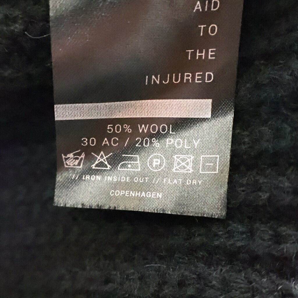 First Aid to the Injured(ファーストエイドトゥザインジュアード) Knit Long Cardigan Black ニットロングカーディガン ブラック 224-428