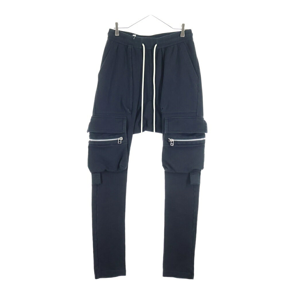 A.F ARTEFACT(エーエフアーティファクト) Side Zip Sweat Sarouel Pants サイドジップ コットンカーゴスウェットサルエルパンツ ブラック ag-8023