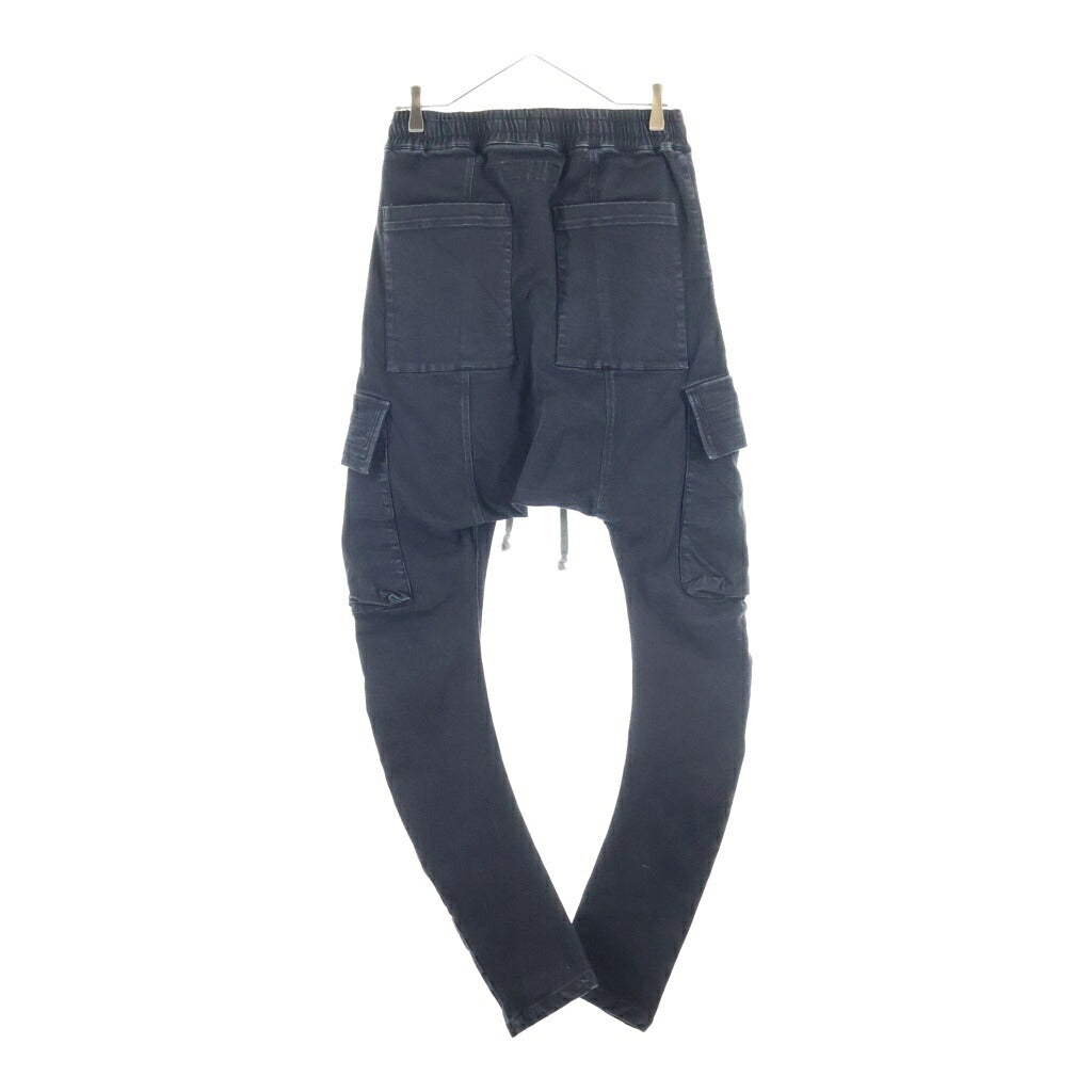 A.F ARTEFACT(エーエフアーティファクト) Cargo Stretch Denim Sarrouel Skinny カーゴストレッチデニム サルエルスキニーパンツ ブラック ag-4029-1