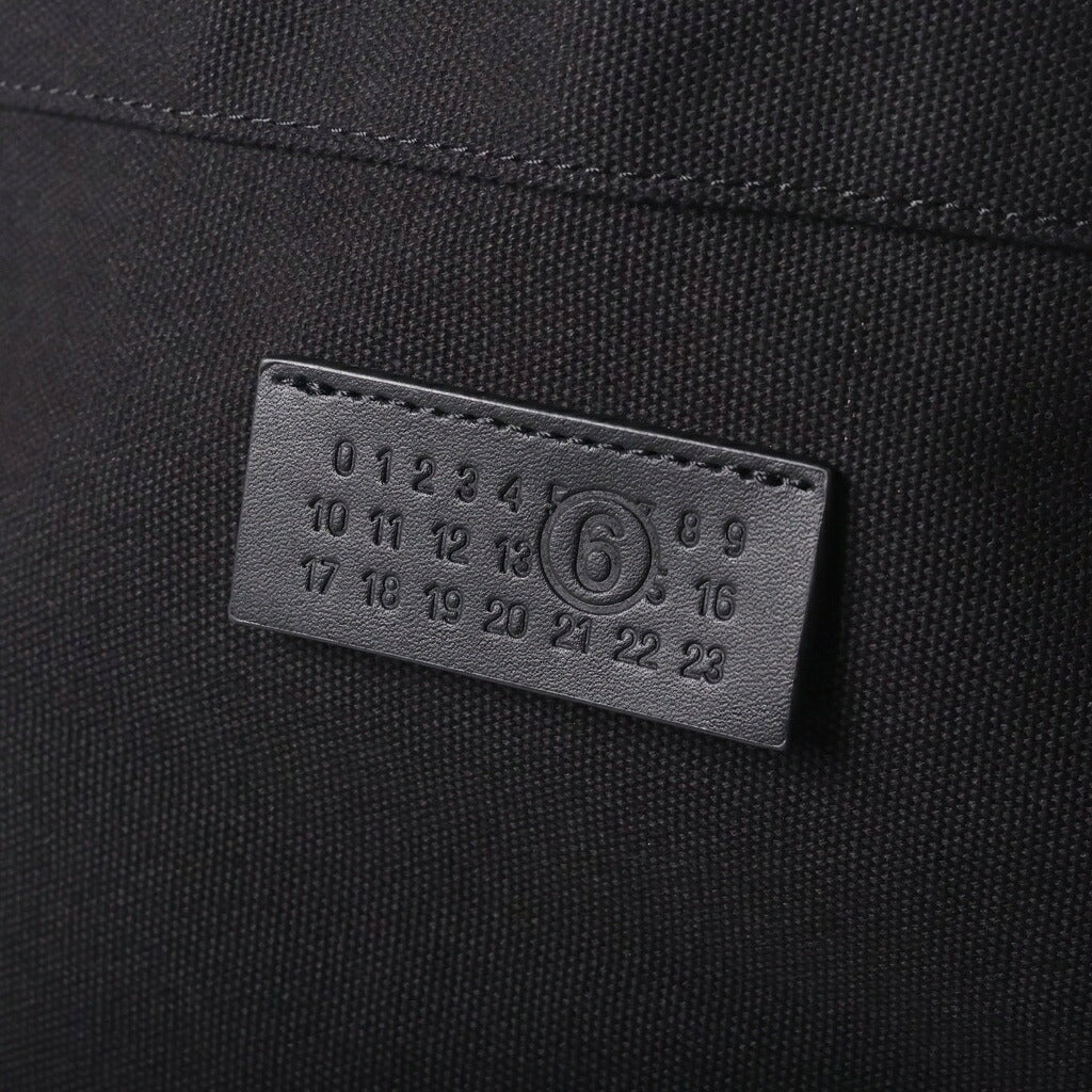 MM6 Maison Margiela(エムエムシックスメゾンマルジェラ) 25AW REVERSIX CANVAS SHOPPING BAG リバーシックス キャンバス ショッピングバッグ トートバッグ ブラック SB6WC0020