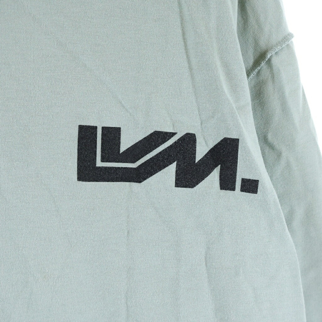 LOUIS VUITTON(ルイヴィトン) 19AW ハイネック バックプリント 長袖Tシャツカットソー グリーン/グレー RM192M NPO HHY12W