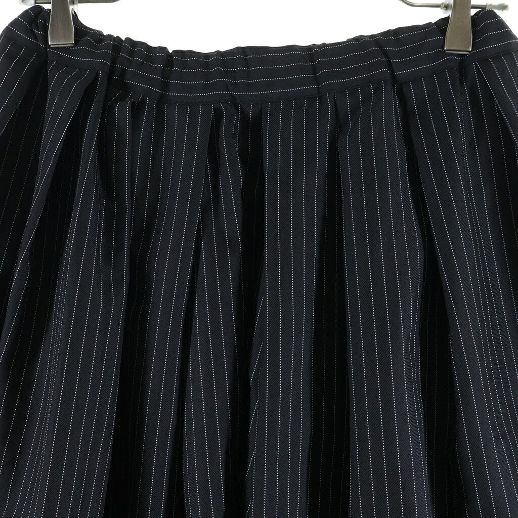 COMME des GARCONS COMME des GARCONS(コムデギャルソンコムデギャルソン) 24SS エステルツイル ピンストライプ バルーンシルエットサルエルパンツ スラックス ブラック RM-P011