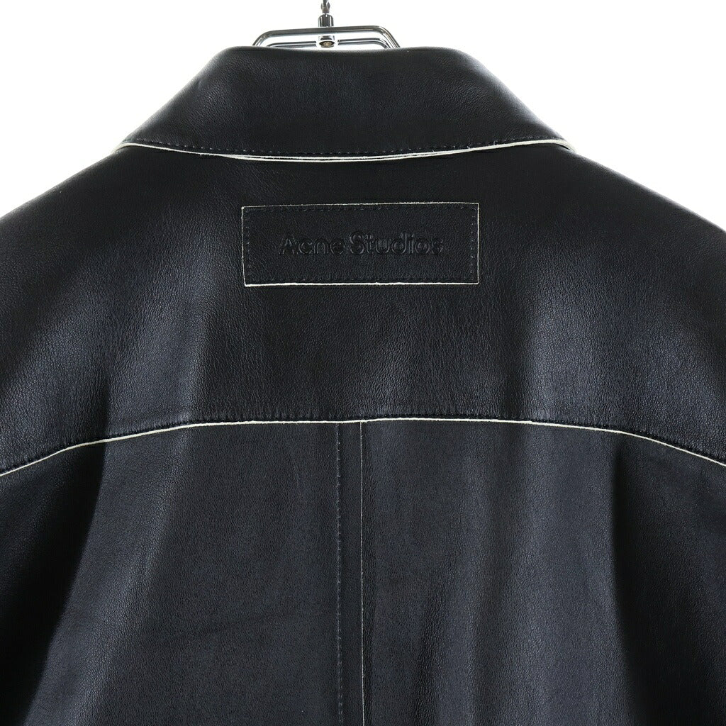 Acne Studios(アクネ ストゥディオズ) LAMB LEATHER JACKET FN-MN-LEAT000288 ラムレザージャケット ブラック