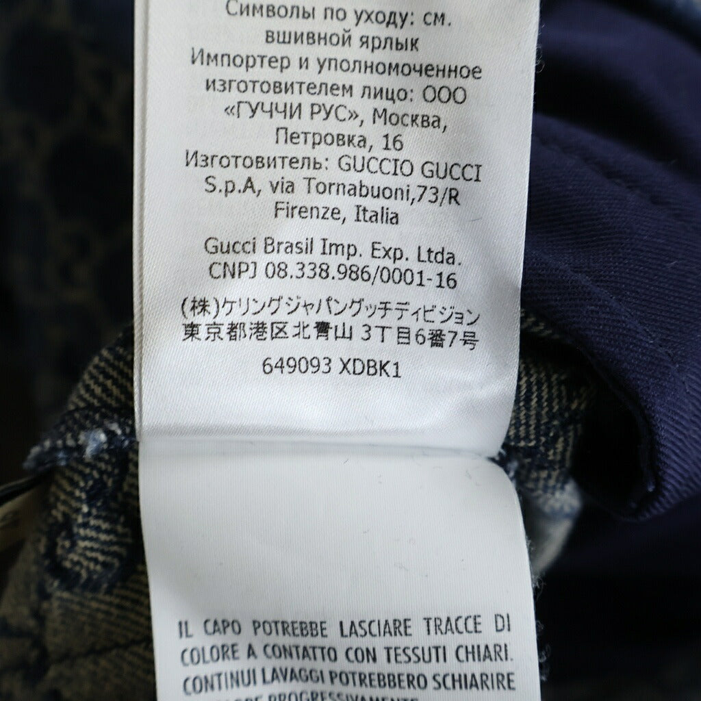 GUCCI(グッチ) GGロゴ エコウォッシュド ショートパンツ ハーフパンツ インディゴ 649093
