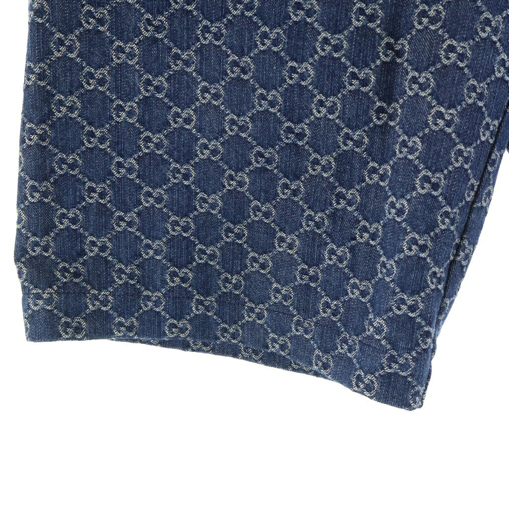 GUCCI(グッチ) GGロゴ エコウォッシュド ショートパンツ ハーフパンツ インディゴ 649093