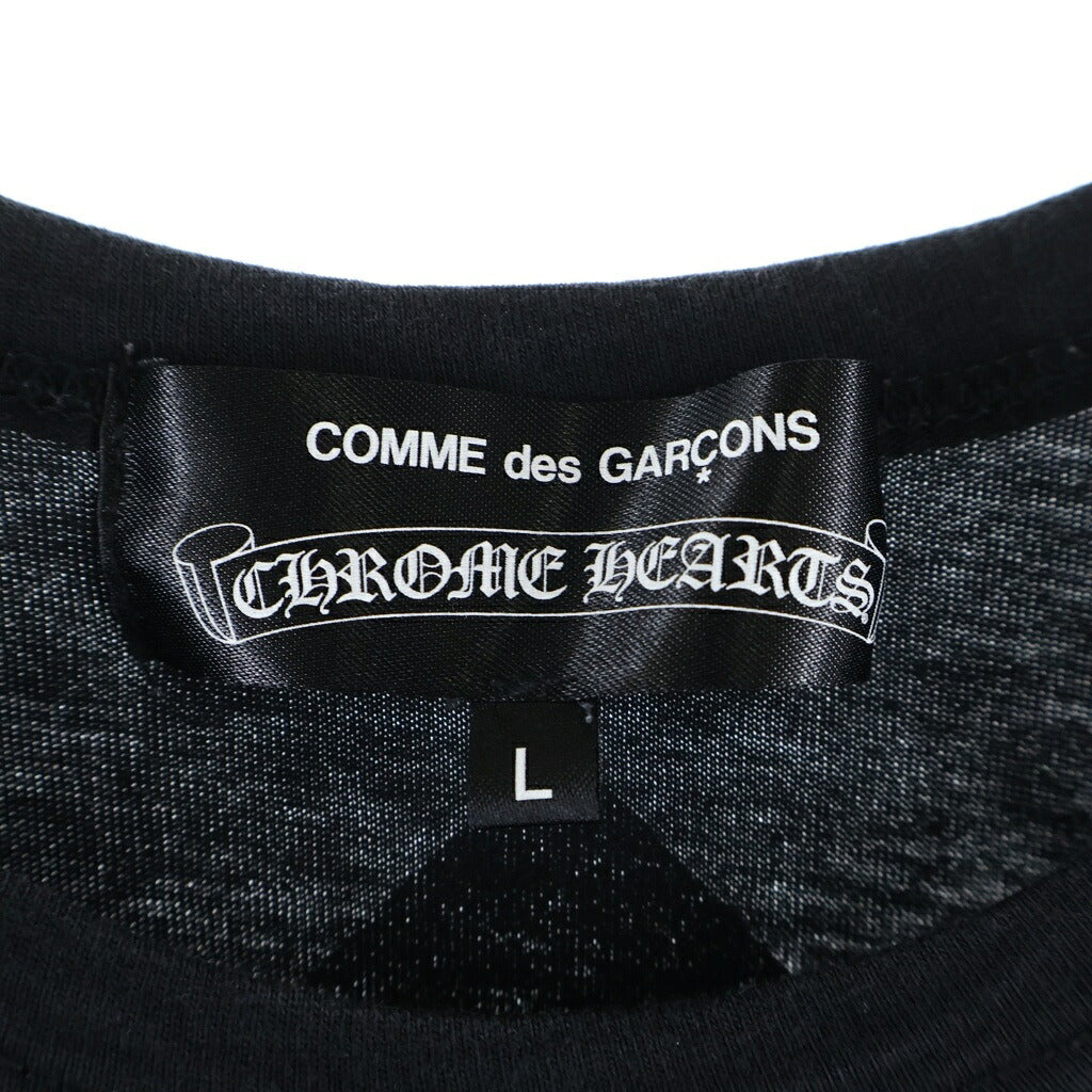 CHROME HEARTS(クロムハーツ) × COMME des GARCONS ×Dover Street Market T-Shirt コムデギャルソン ドーバーストリートマーケット クルーネック半袖Tシャツカットソー ブラック