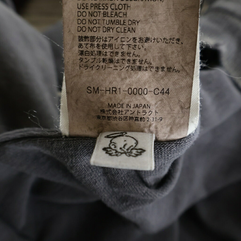 SAINT MICHAEL(セントマイケル) 25AW × HARRY POTTER HP S/S TEE SORCERER'S STONE ハリーポッター グラフィックプリント ヴィンテージ加工 クルーネック半袖Tシャツカットソー グレー SM-HR1-0000-C44