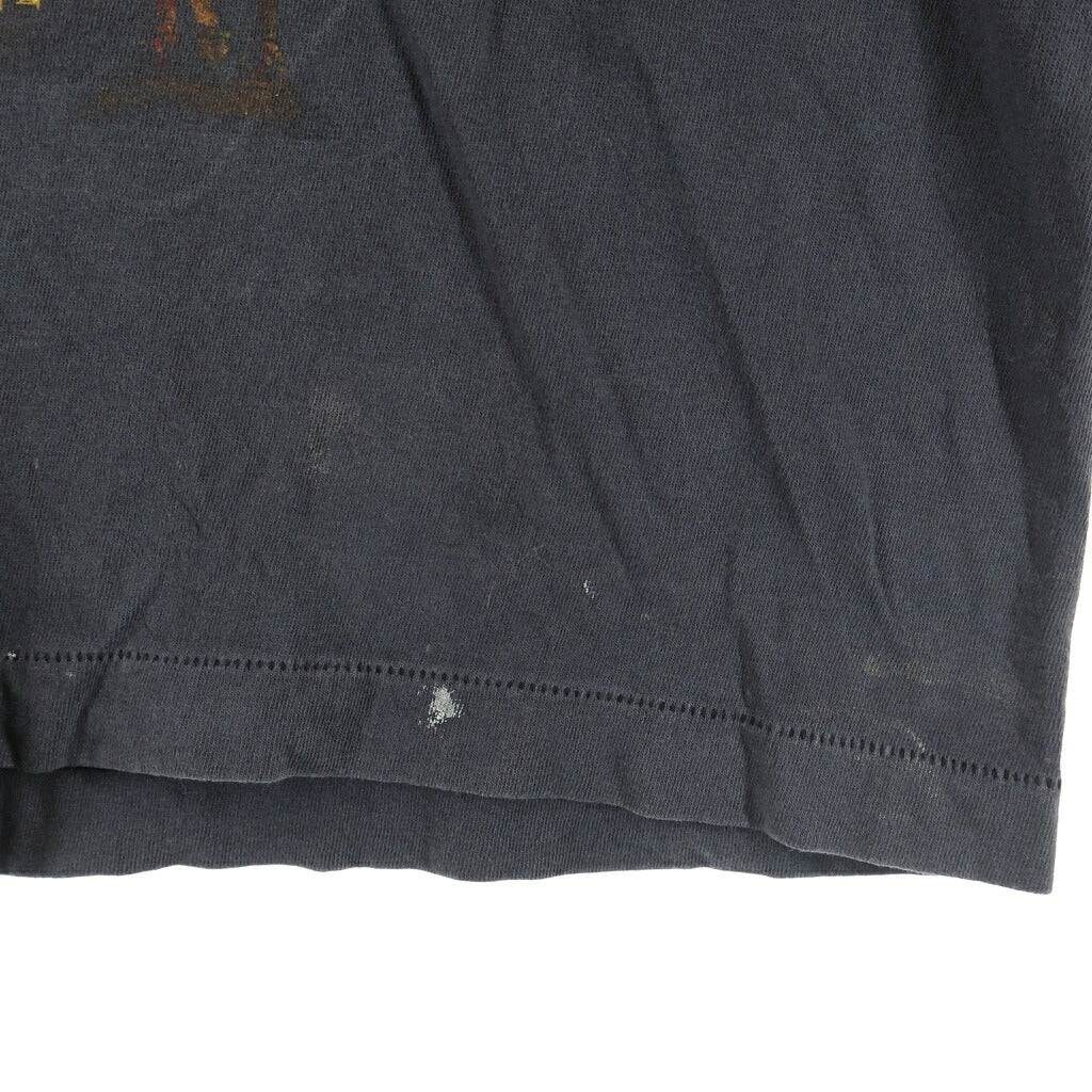 SAINT MICHAEL(セントマイケル) 25AW × HARRY POTTER HP S/S TEE SORCERER'S STONE ハリーポッター グラフィックプリント ヴィンテージ加工 クルーネック半袖Tシャツカットソー グレー SM-HR1-0000-C44