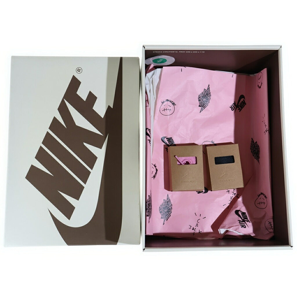 NIKE(ナイキ) ×TAVIS SCOTT AIR JORDAN1 LOW OG SP エアジョーダン1 ローカットスニーカー カーキ US7/25cm レディース DM7866-200