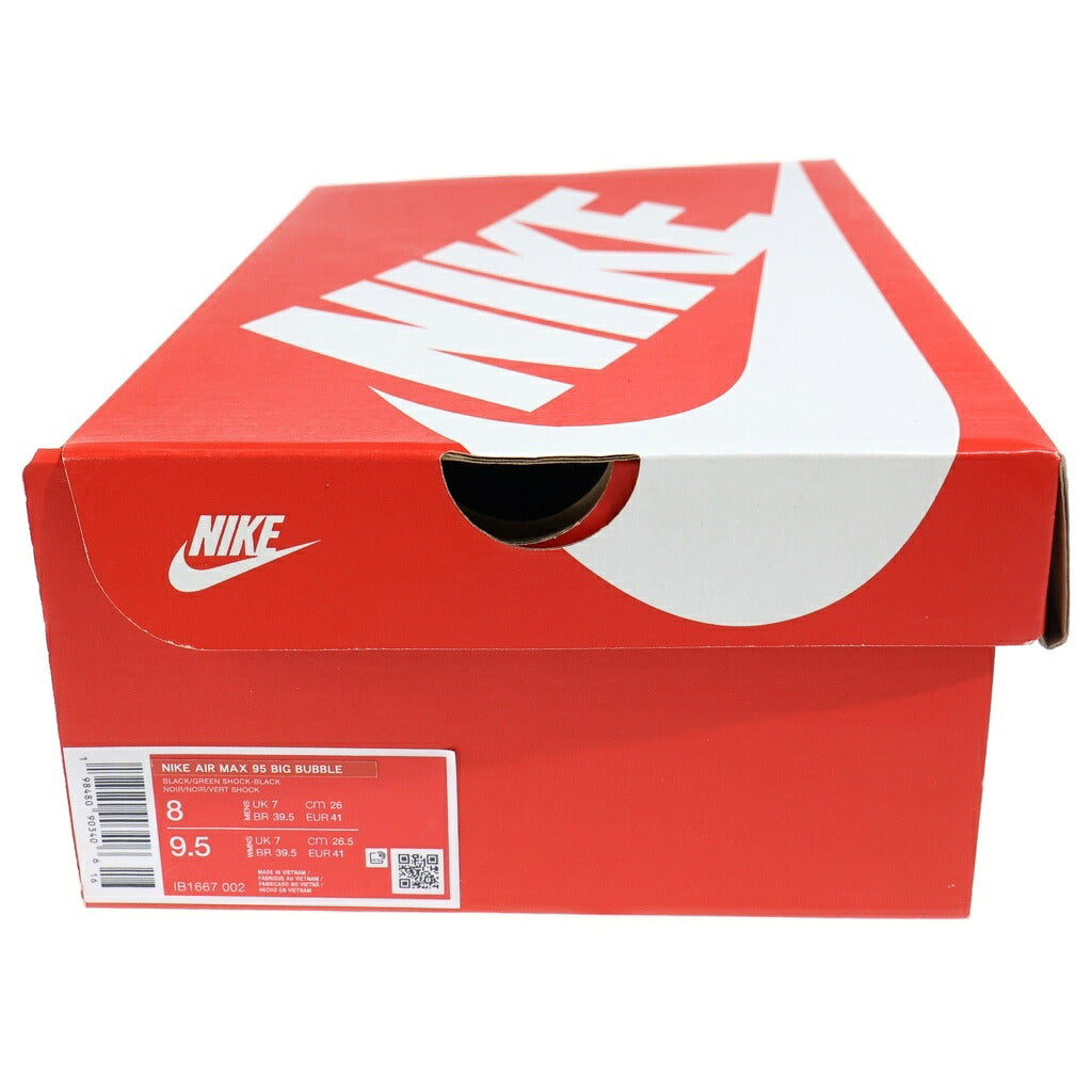 NIKE(ナイキ) AIR MAX 95 OG BIG BUBBLE IB1667-002 エアマックス95 ビッグバブル ローカットスニーカー ブラック/グリーン US6/26cm