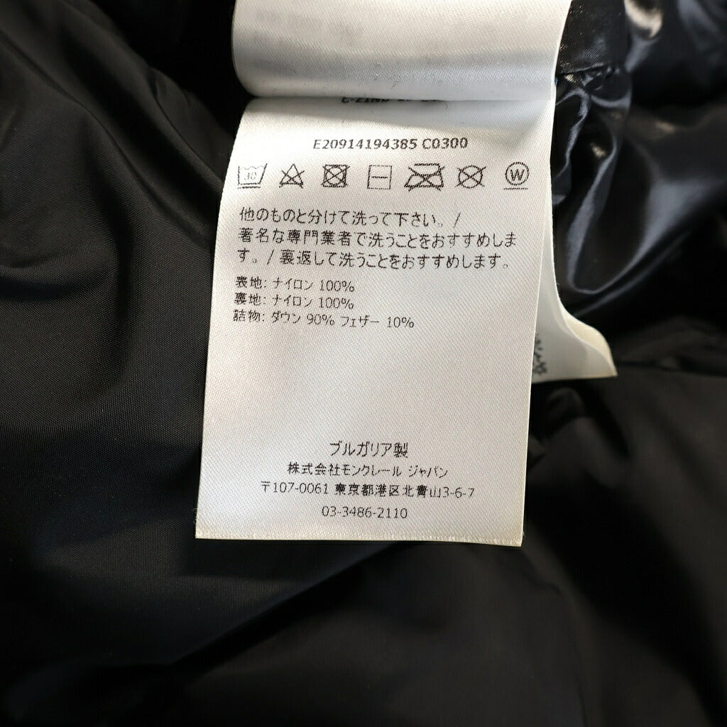 MONCLER(モンクレール) 19AW MONTCLA GIUBBOTTO モンクラー ロゴフーディー ダウンジャケット ブラック E20914194385 C0300