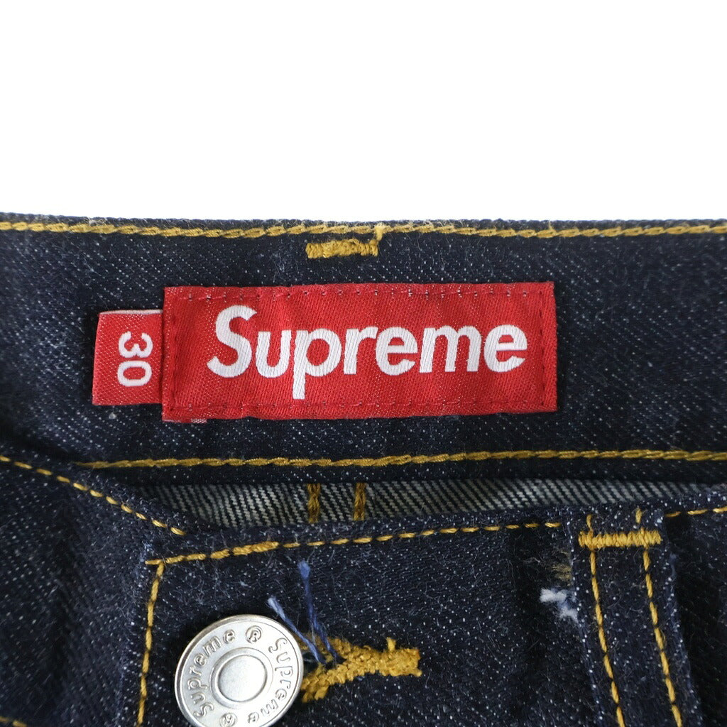SUPREME(シュプリーム) 26SS Inset Spellout Baggy Jeanインセット スペルアウト バギージーンズ デニムパンツ インディゴ