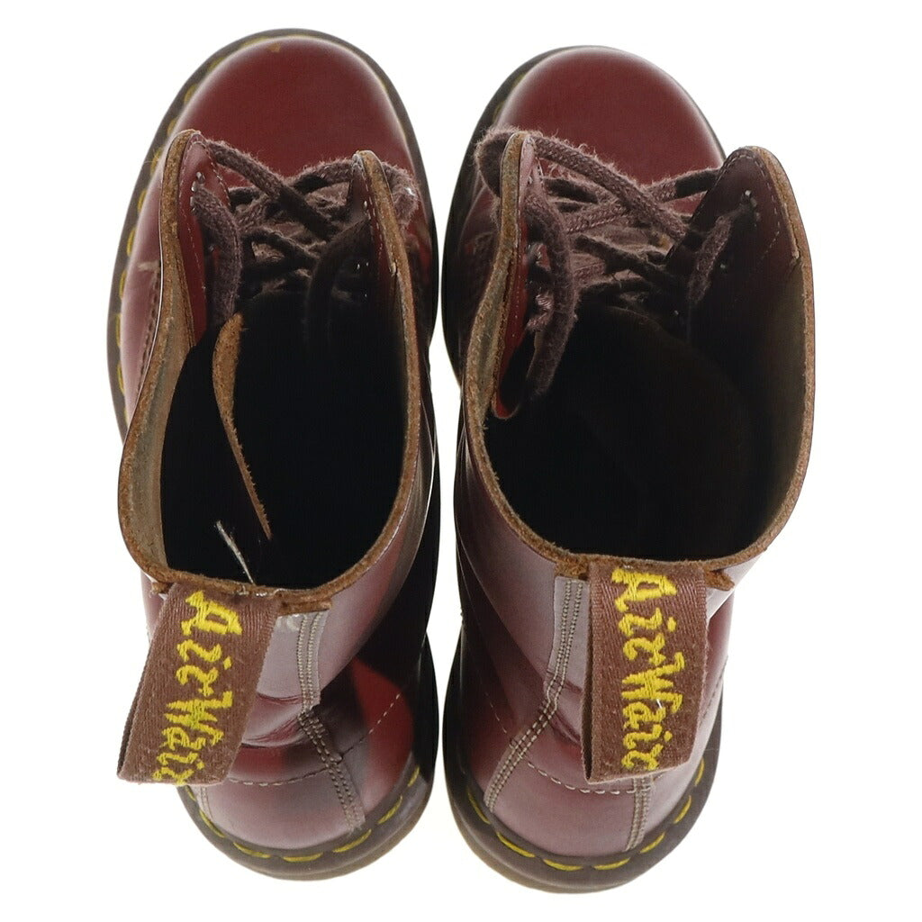 Dr.Martens(ドクターマーチン) 10ホール ハイカットレザーブーツ レッド UK7相当 レディース