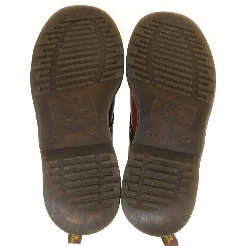 Dr.Martens(ドクターマーチン) 10ホール ハイカットレザーブーツ レッド UK7相当 レディース