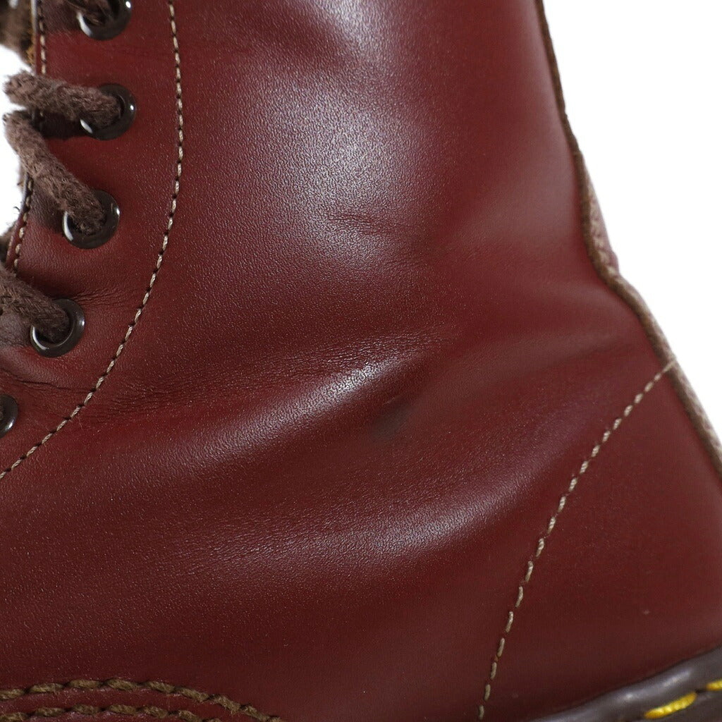 Dr.Martens(ドクターマーチン) 10ホール ハイカットレザーブーツ レッド UK7相当 レディース