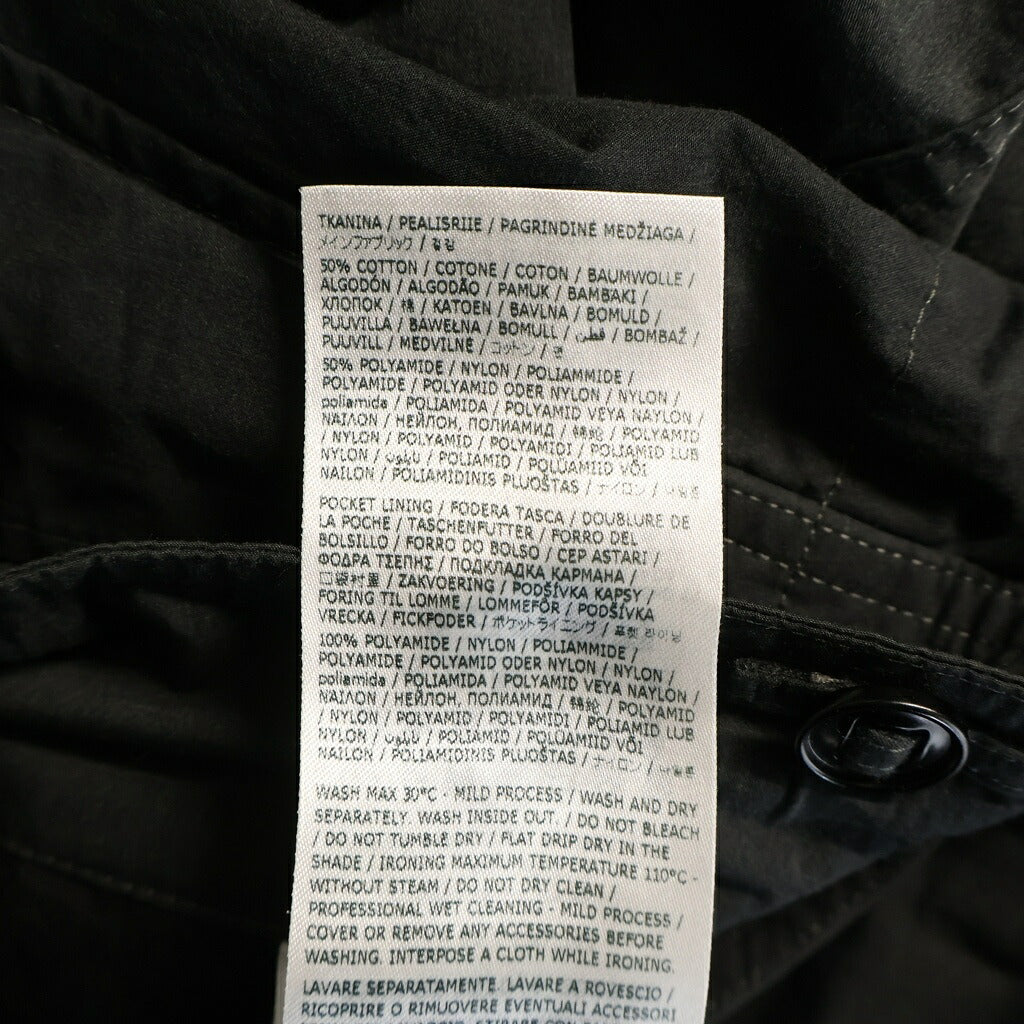 Maison Margiela(メゾンマルジェラ) 25SS カーゴコットン混 パンツ ブラック S50KA0670 M35289