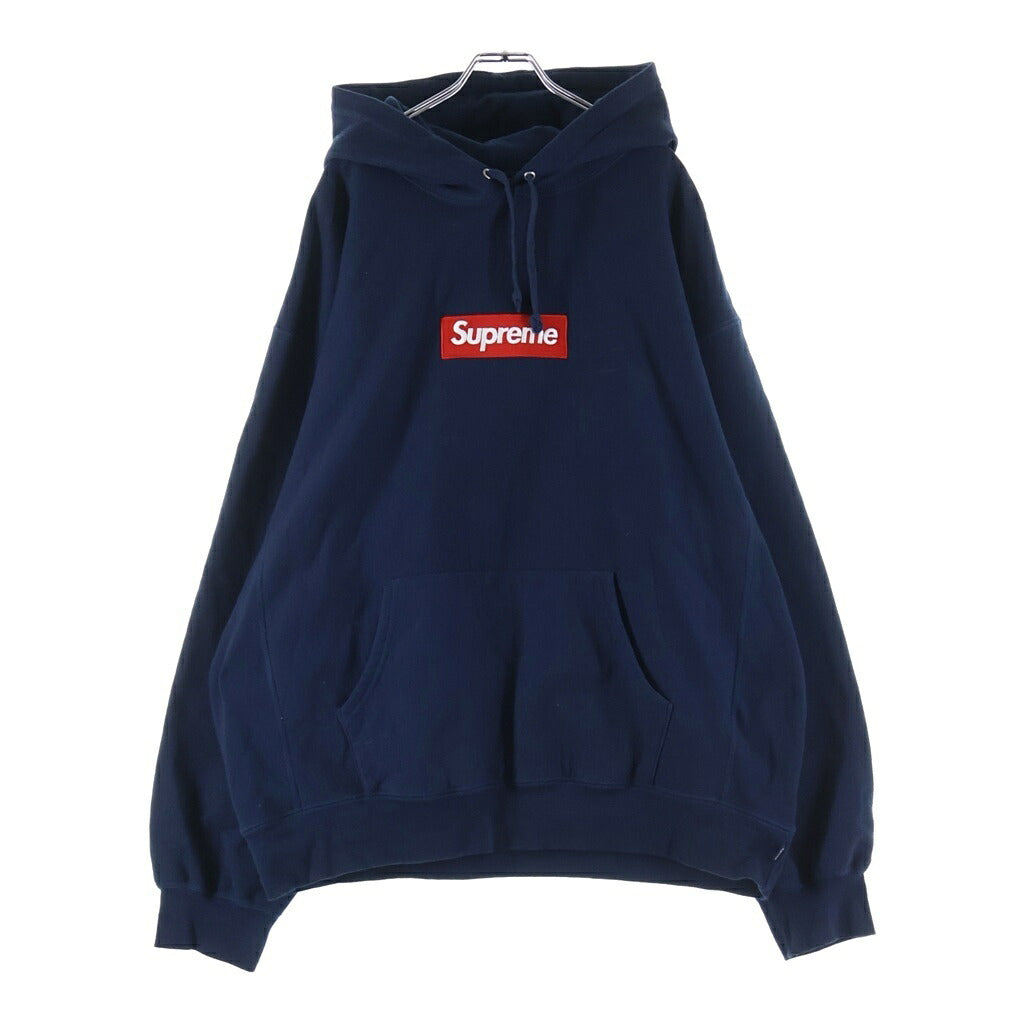 SUPREME(シュプリーム) 24AW Box Logo Hooded Sweatshirt ボックスロゴ プルオーバー長袖スウェットパーカー フーディー ネイビー