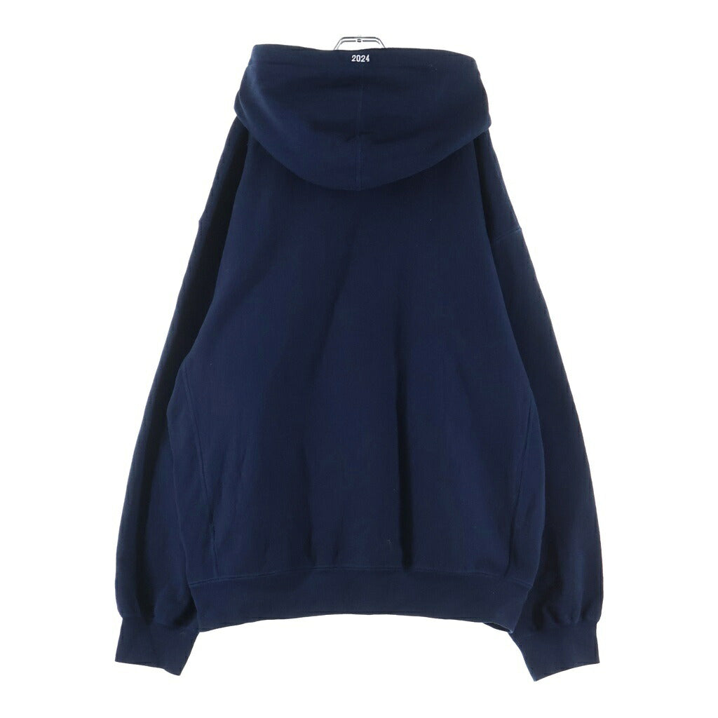 SUPREME(シュプリーム) 24AW Box Logo Hooded Sweatshirt ボックスロゴ プルオーバー長袖スウェットパーカー フーディー ネイビー