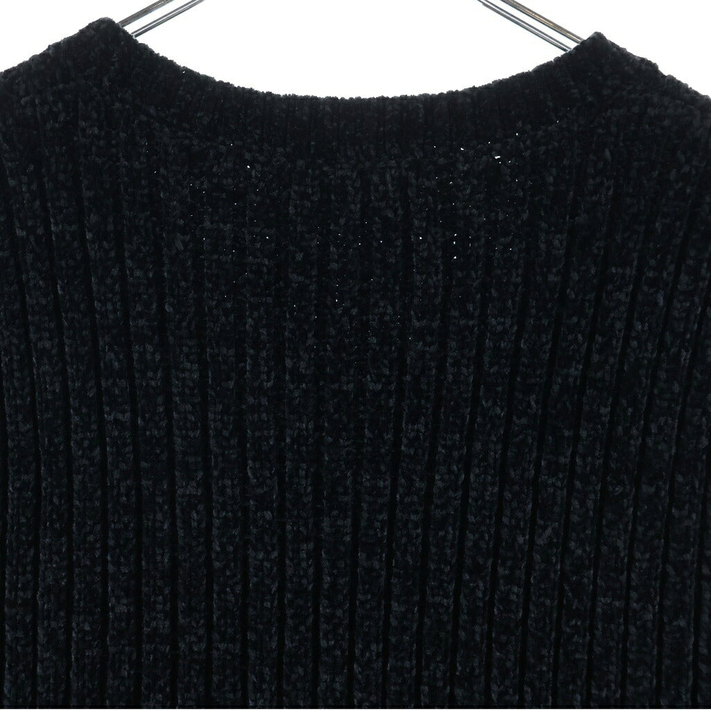 SUPREME(シュプリーム) 24AW Chenille Sweater Vest シェニール セーター クルーネックベスト ニットセーター ブラック