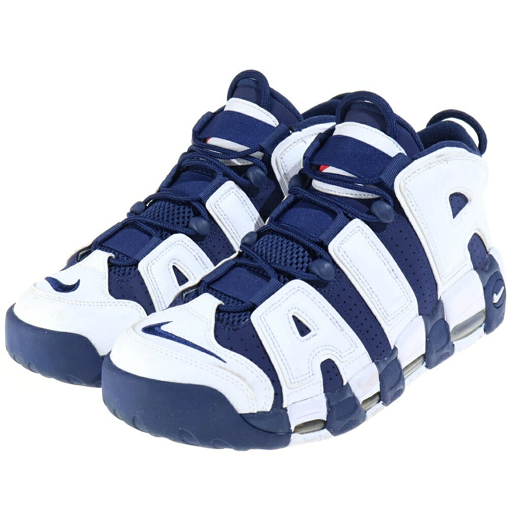 NIKE(ナイキ) AIR MORE UPTEMPO OLYMPIC FQ8182-100 エアモアアップテンポ オリンピック ハイカットスニーカー ネイビー/ホワイト US10/28cm