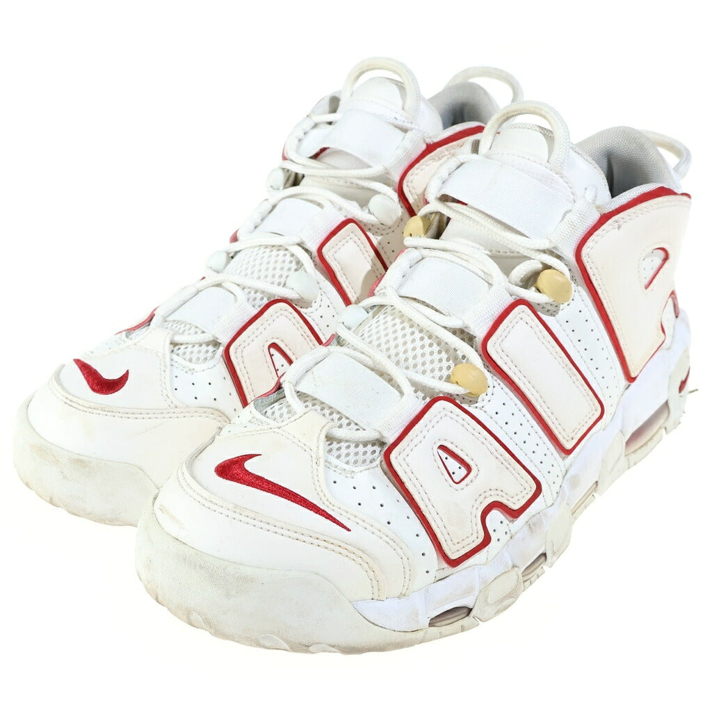 NIKE(ナイキ) AIR MORE UPTEMPO 921948-102 エア モア アップテンポ ローカットスニーカー ホワイト/レッド US9.5/27.5cm