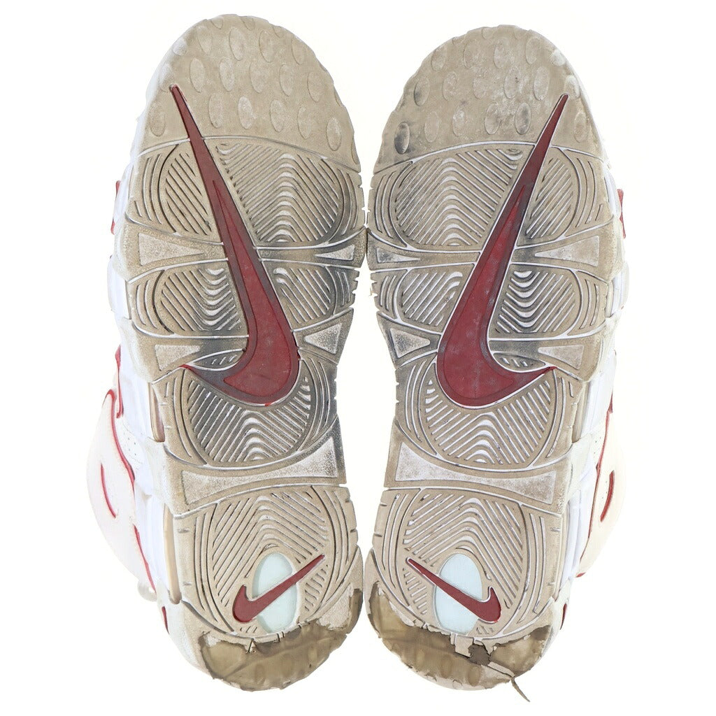 NIKE(ナイキ) AIR MORE UPTEMPO 921948-102 エア モア アップテンポ ローカットスニーカー ホワイト/レッド US9.5/27.5cm