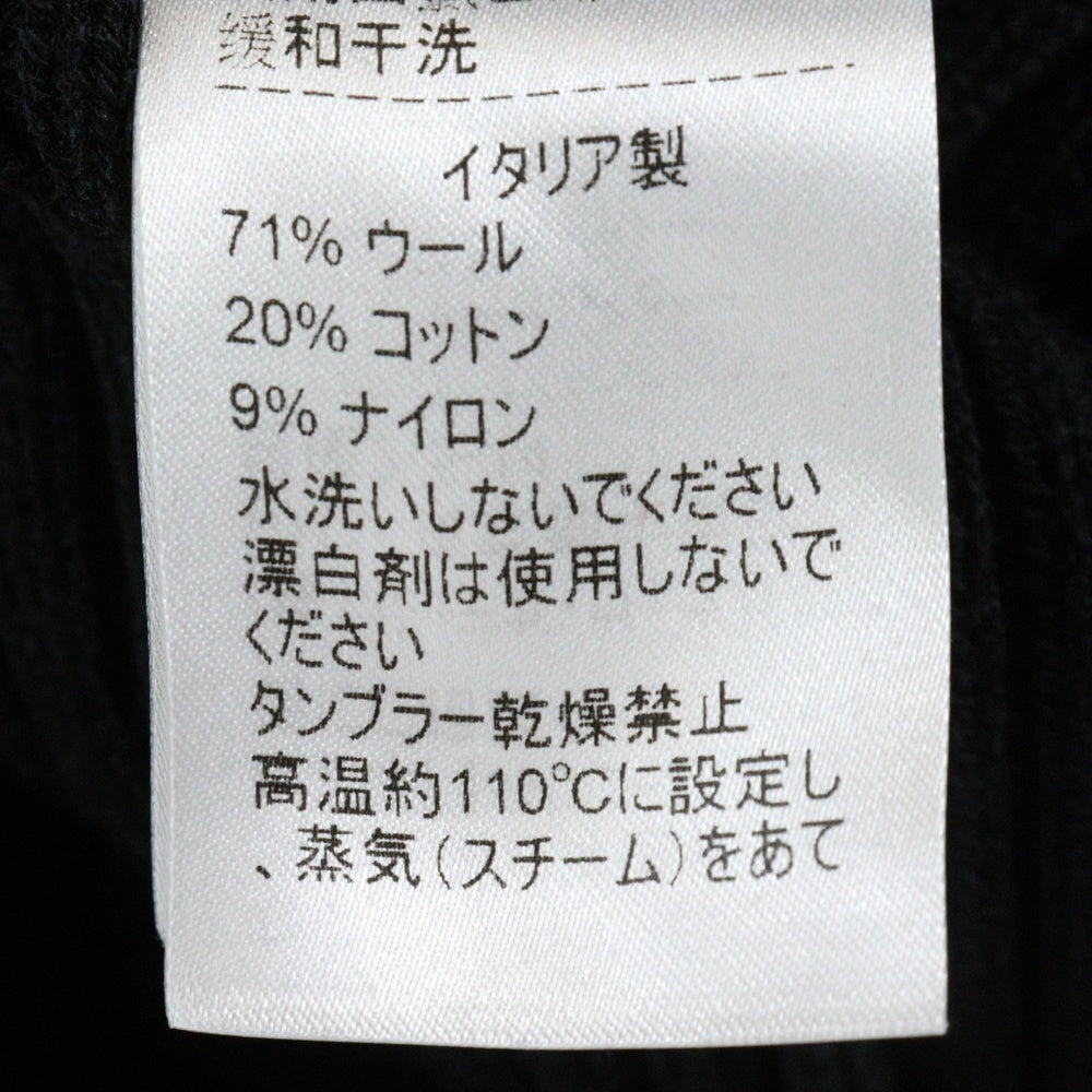 BOTTEGA VENETA(ボッテガヴェネタ) バックオープン クルーネック プルオーバー 長袖 ニット ミディアムワンピース ドレス ブラック レディース 628987 VKW90