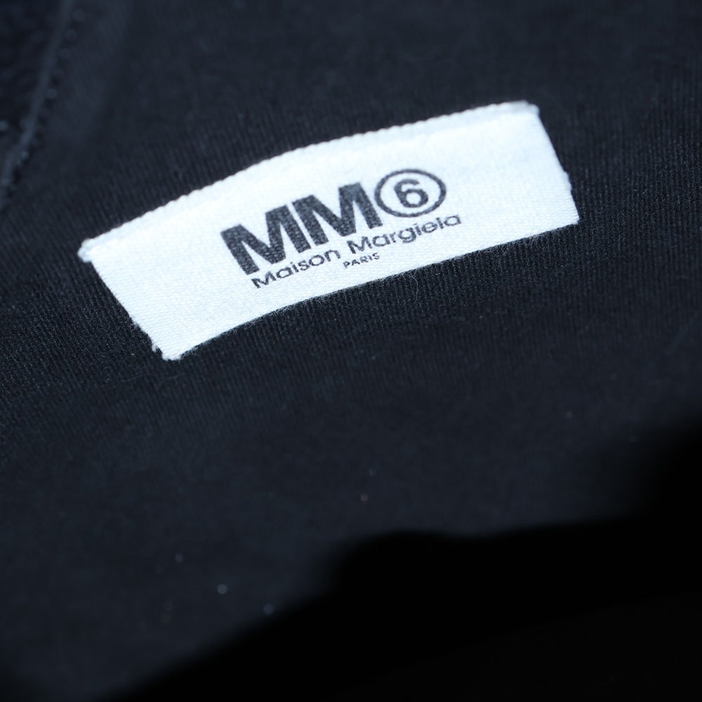 MM6 Maison Margiela(エムエムシックスメゾンマルジェラ) Zoom Logo Japanese Tote Small ズーム ロゴ ジャパニーズ レザー トート バッグ スモール ブラック S86WD0013