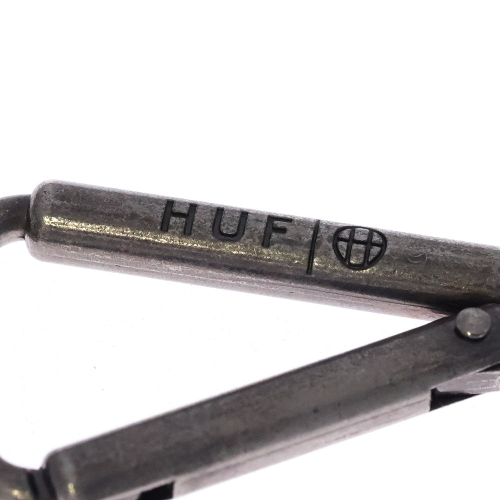 HUF(ハフ) ボトルオープナー型 カラビナ シルバー