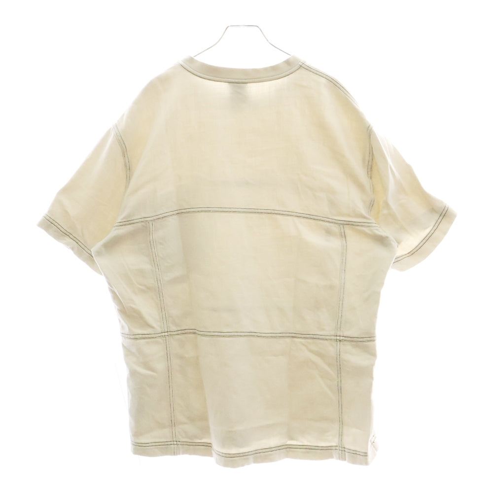 ZARA(ザラ) 胸ポケット コットン 半袖Tシャツ カットソー ライトグレー