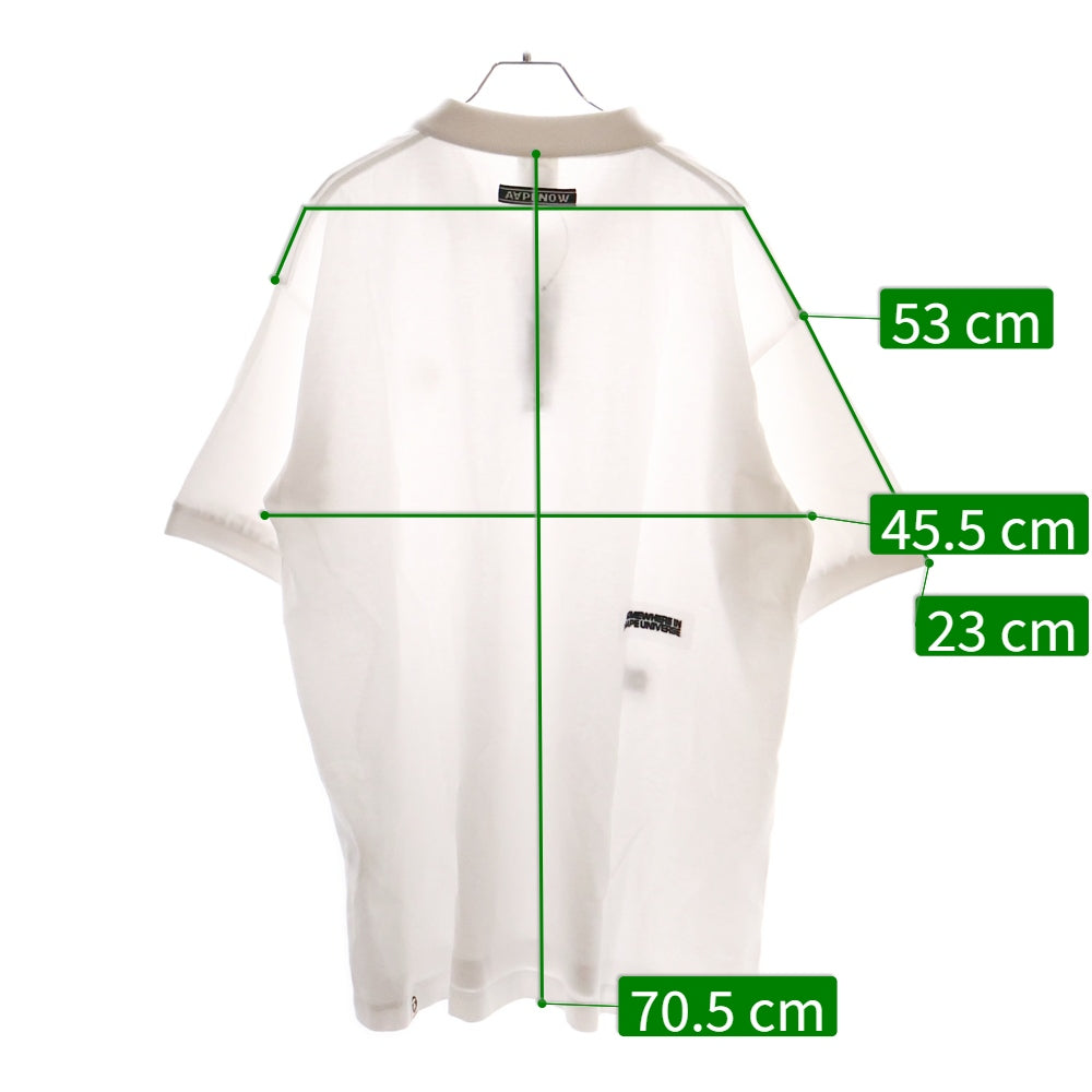 A BATHING APE(アベイシングエイプ) M1609XX 半袖Tシャツ カットソー コットン ホワイト