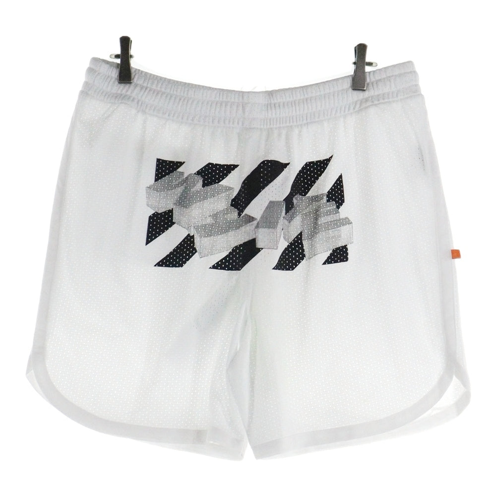 OFF-WHITE(オフホワイト) 20SS Mesh Shorts メッシュショーツ ハーフパンツ ホワイト OMCI005R20101010