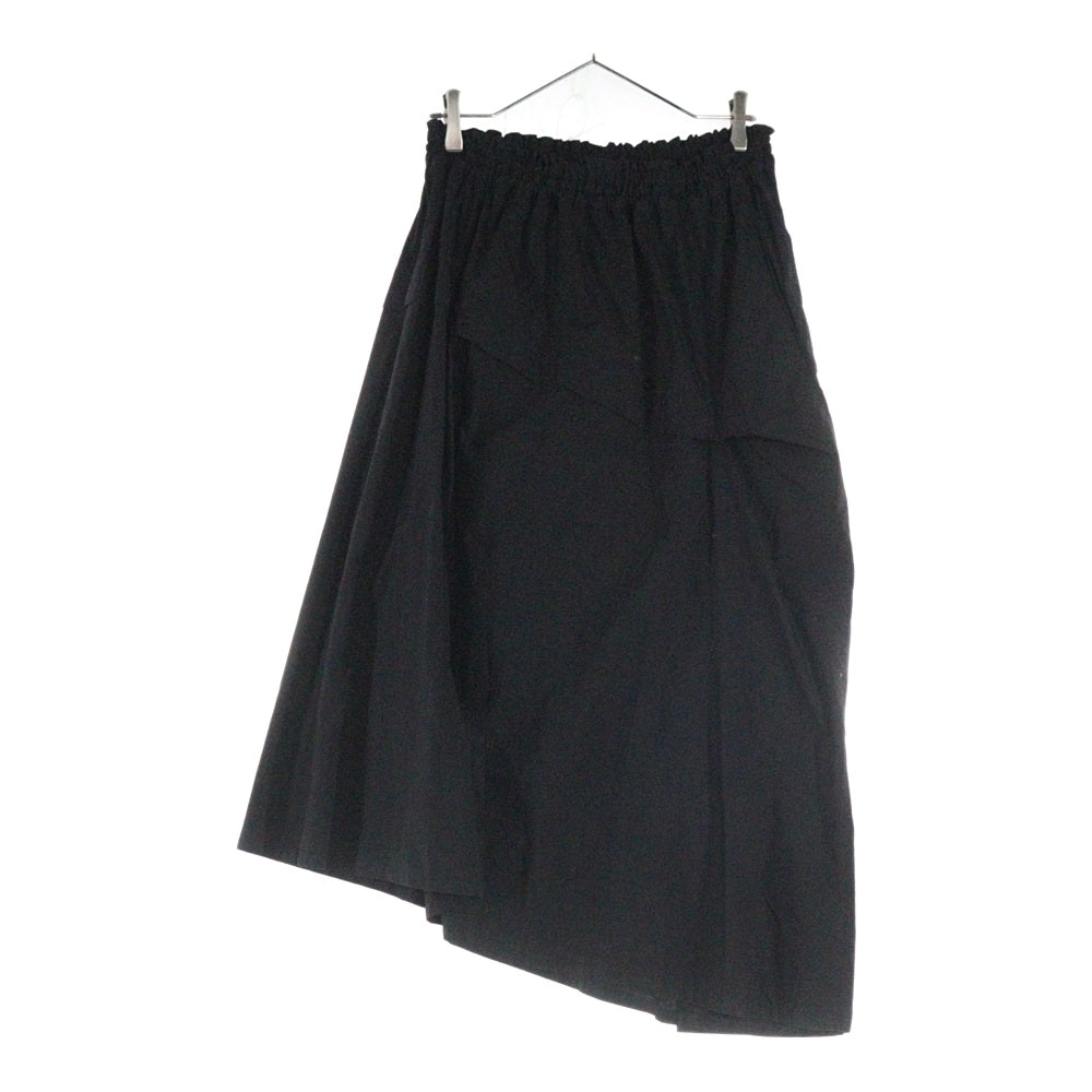 Y's(ワイズ) COTTON BROAD GARMENT DYEING RIGHT TUCKED ASYMMETRIC SKIRT コットンブロード ガーメントダイ ライトタック アシンメトリースカート レディース YP-S15-029
