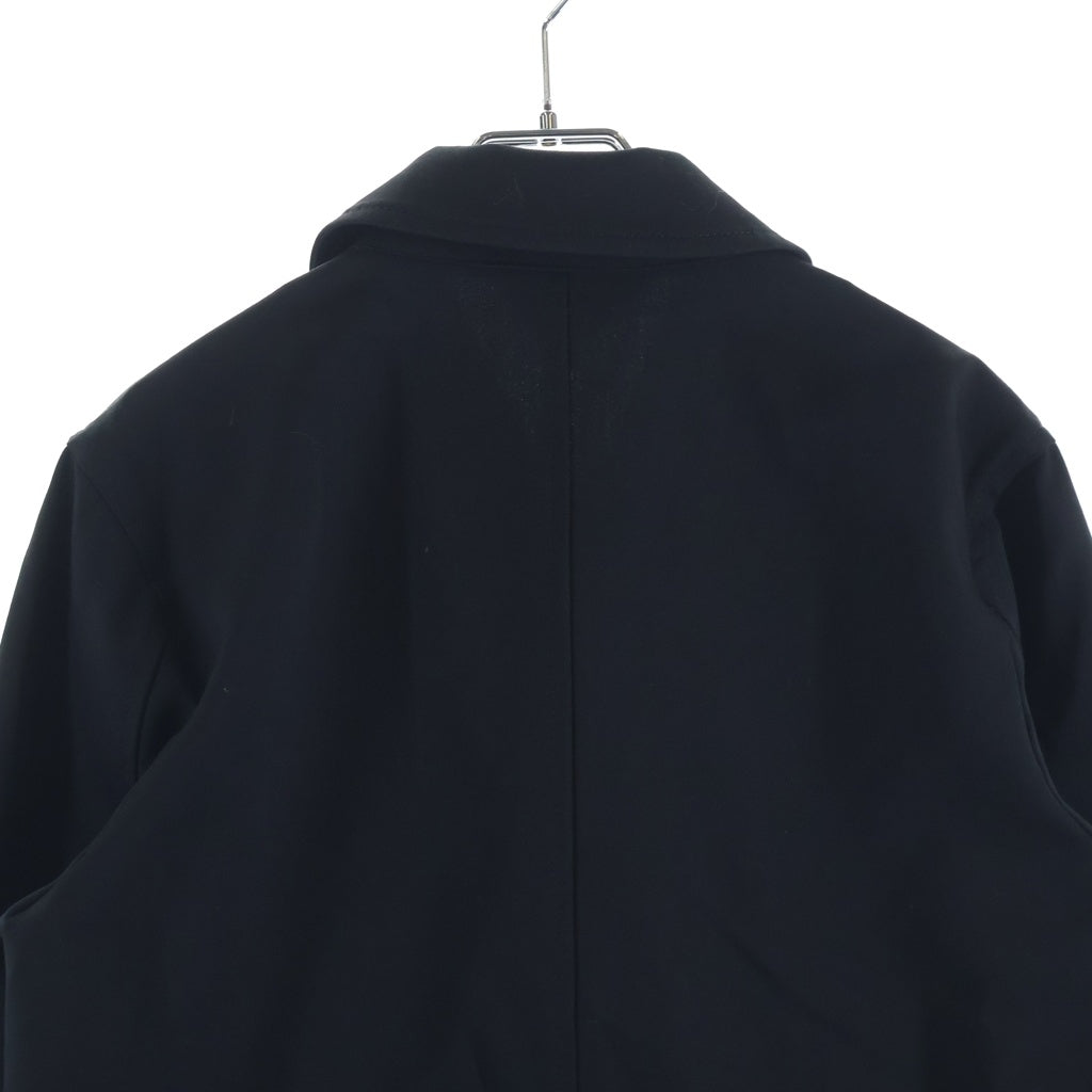 COMME des GARCONS CDG(コムデギャルソン シーディージー) AD2025 Wool Gabardine Jacket ウールギャバジン ジップアップジャケット ブラック SZ-J042