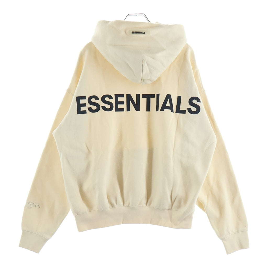 FEAR OF GOD ESSENTIALS(フィアオブゴッド エッセンシャルズ) バックロゴプリント スウェット プルオーバー パーカー ベージュ