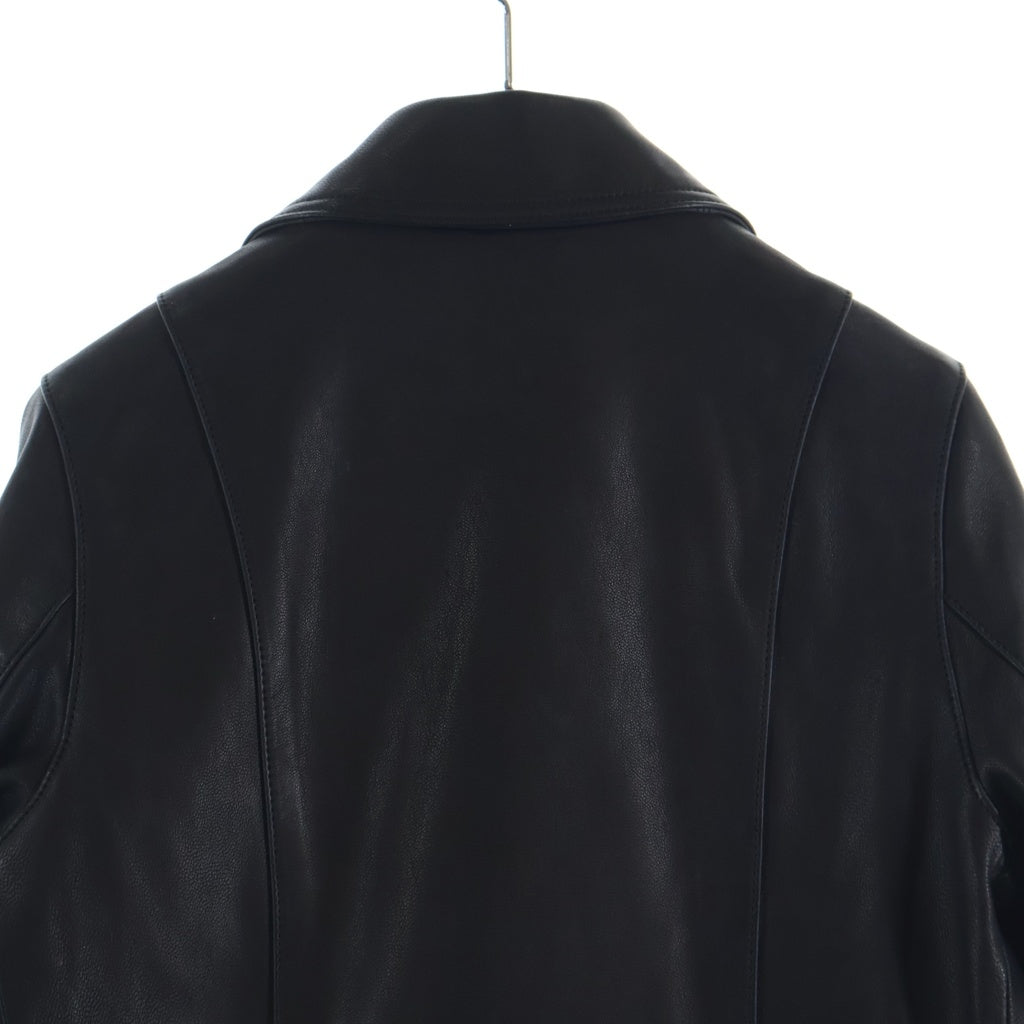 HYSTERIC GLAMOUR(ヒステリックグラマー) 17SS ゴートレザー スタッズ ダブルライダースジャケット レディース ブラック